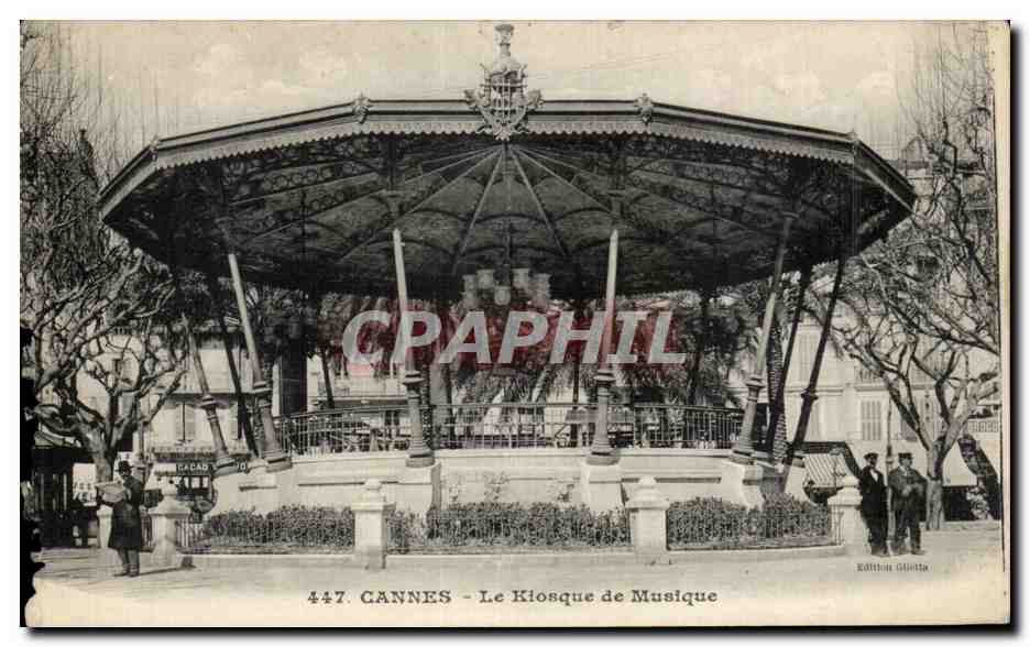 CPA Cannes Le Kiosque de Musique