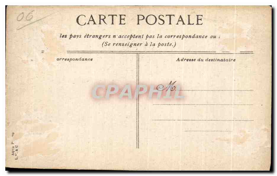 CPA Cannes l Eglise du Suquet — Rückseite