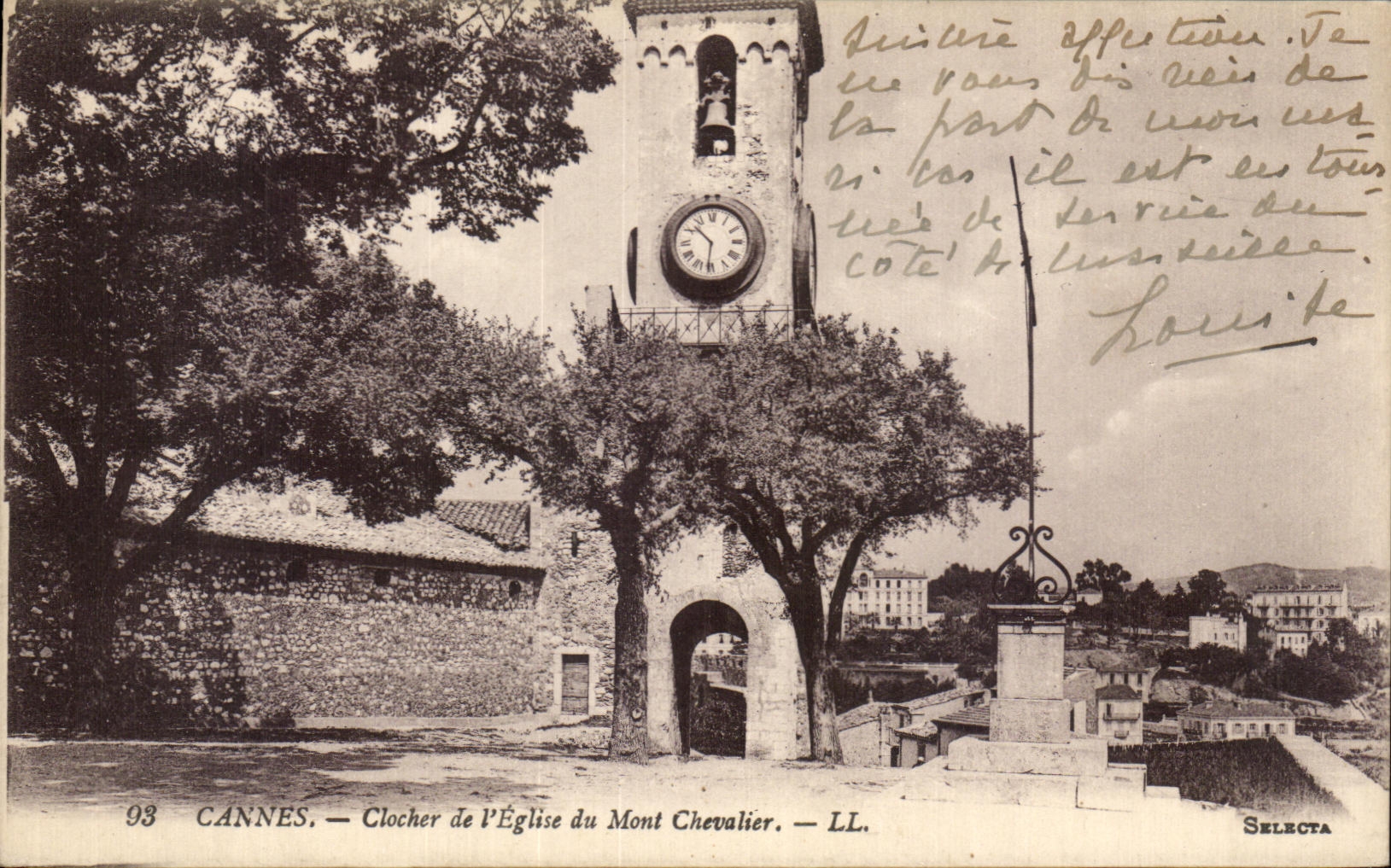 CANNES — Clocher de l'Église du Mont Chevalier — LL.