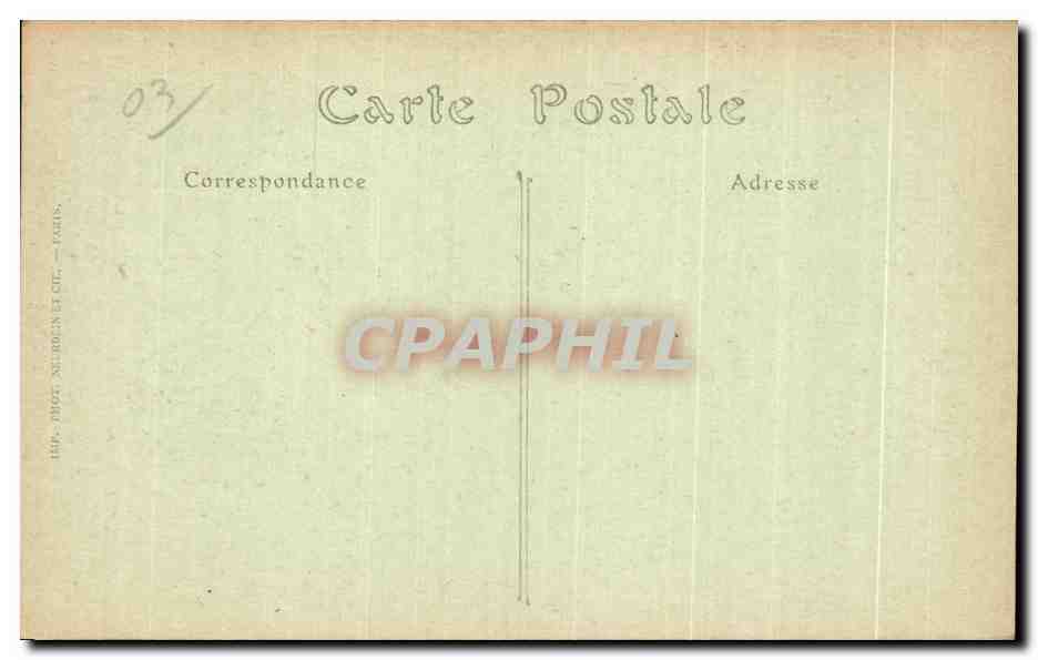 CPA Vichy Le Parc ancien Pavillon de Napoleon lll — Back