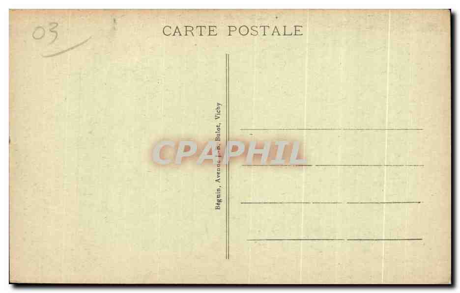 CPA Source Intermittente de Vichy Bellerie — Verso