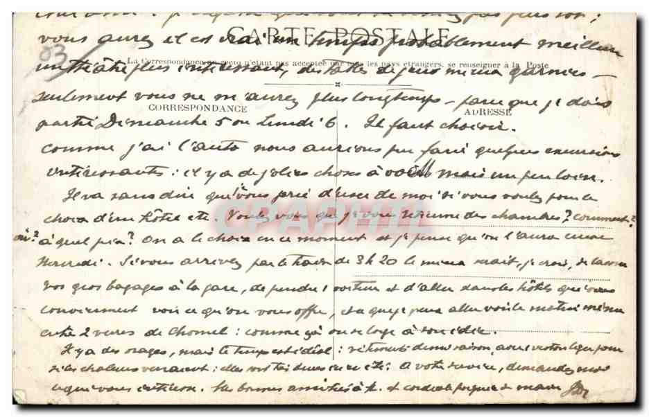 CPA Vichy Promenade des bords de l Allier — Verso