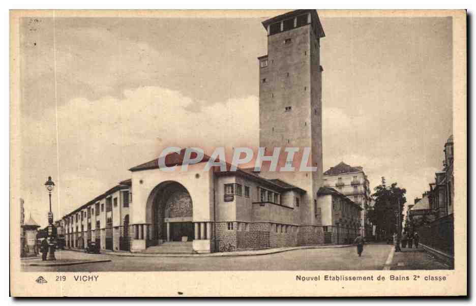 CPA Vichy Nouvel Etablissement se Bains 2eme Classe