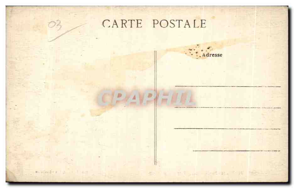 CPA Neris les Bains Le Dome — Verso