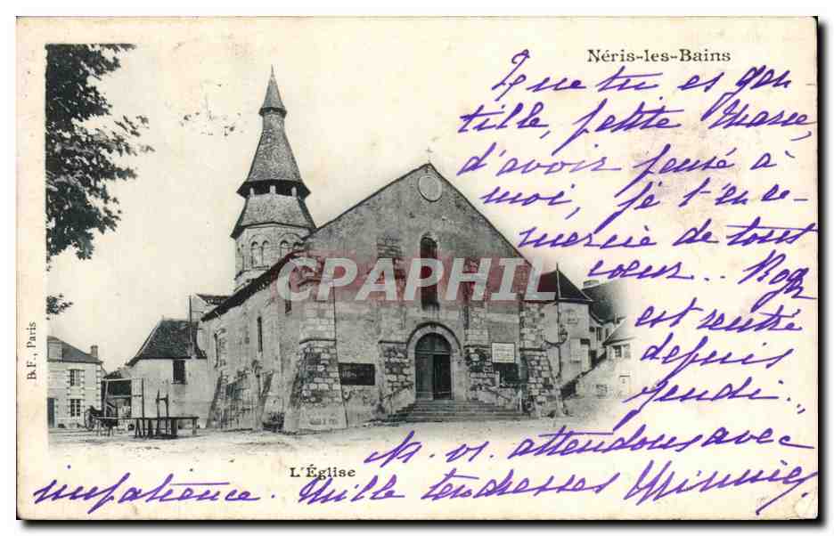 CPA Neris les Bains L Eglise