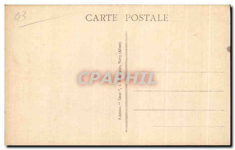CPA Moulins Le Theatre — Verso