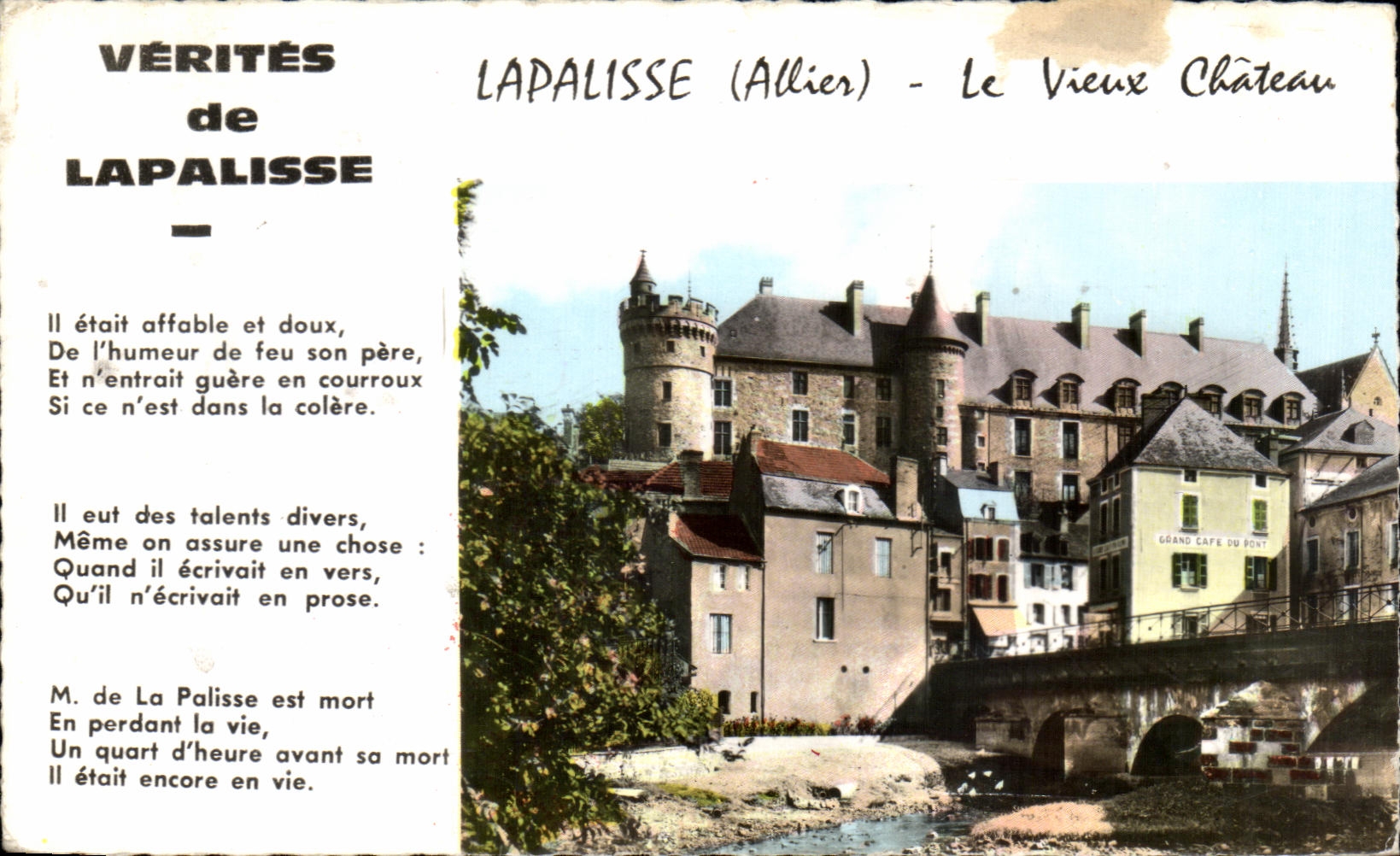 CPA Verites de Lapalisse Le Vieux Chateau