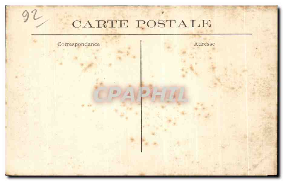 CPA Saint Cloud Le Parc Cedre Plante par Marie Antoinette — Rückseite