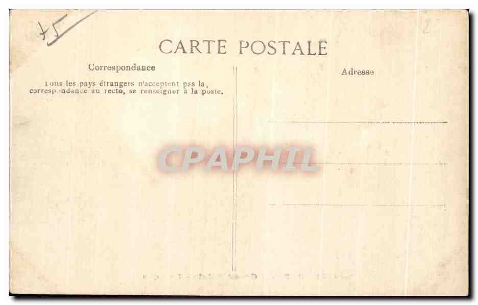 CPA Paris Grand Palais Le Square — Verso