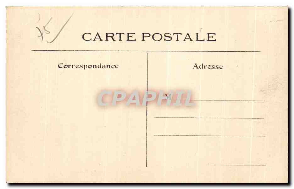 CPA Paris Ses Squares et ses Jardins Square du Musee Cluny  — Verso