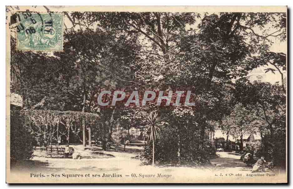 CPA Paris Ses Squares et ses Jardins Square Monge