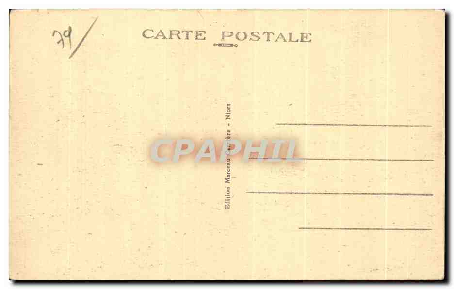 Niort (Deux-Sèvres) — Vue générale de la Place de la Brèche — Édition Marcasou - Niort — Verso