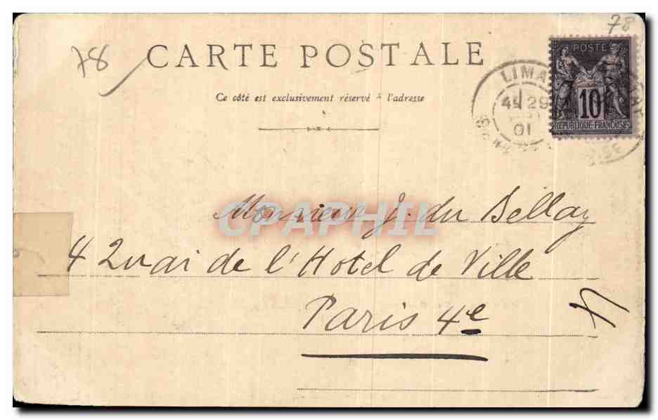 CPA Mantes La Jolie Vue generale — Rückseite