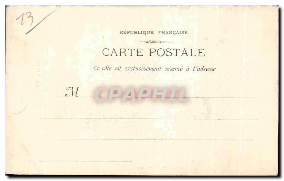 CPA Types Marseillais Une Poissonniere es ieu Mieto que me voules Folklore Costume — Verso