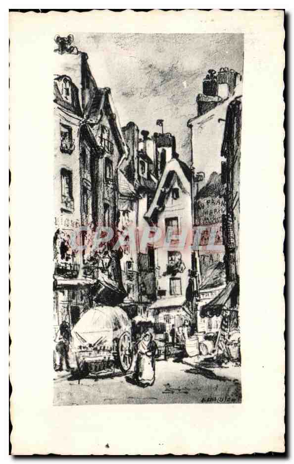CPSM Croquis d Albert Maignon Vieux Paris Rue Pirouette