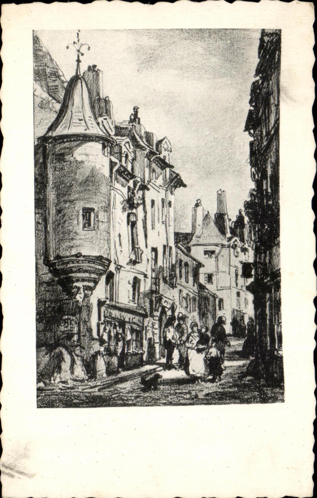 CPSM Ancien Paris La Rue Hautefeuille en 1867