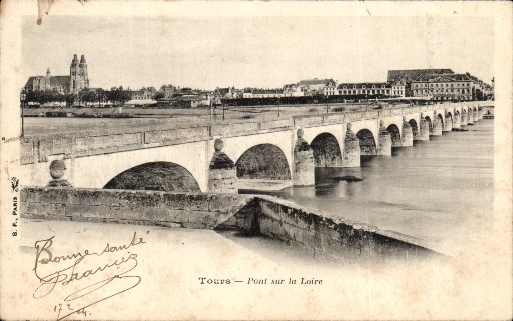 CPA Tours Pont Sur La Loire