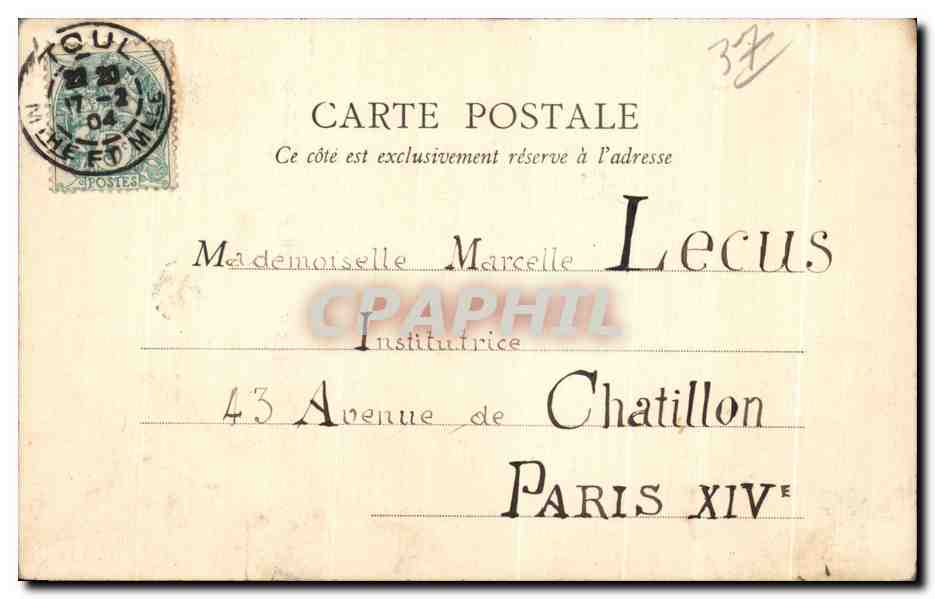 CPA Tours Pont Sur La Loire — Rückseite