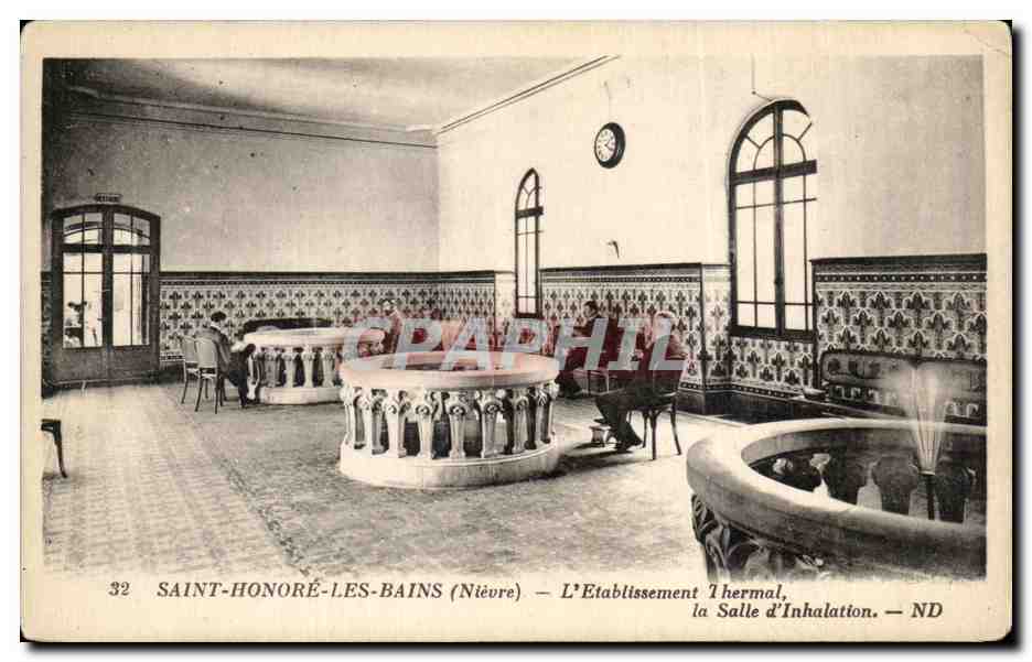 CPA Saint Honore Les Bains (Nievre) L Etablissement Thermal la Salle d Inhalation