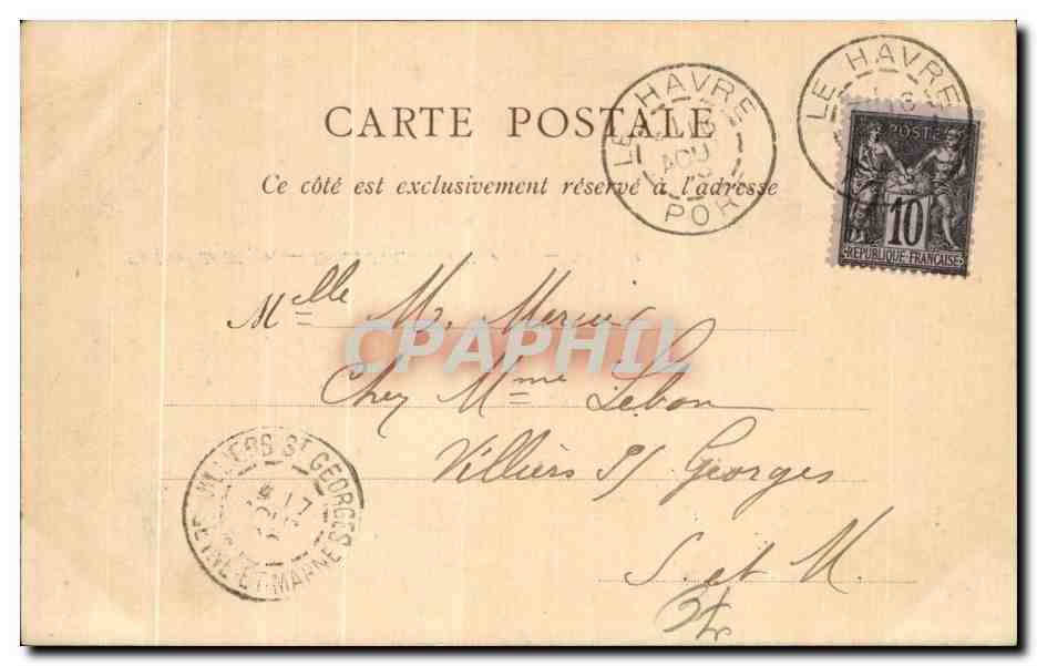 CPA Environs de Dieppe Ruines du Chateau d Arques carte 1899 — Rückseite