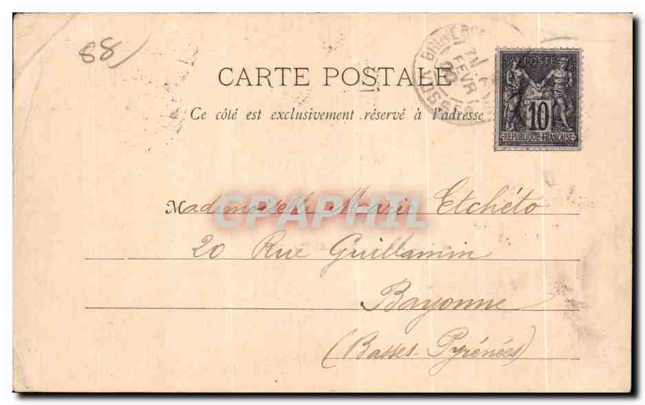 CPA Beuyeres le Vue De Bruyeres (Vosges) — Rückseite
