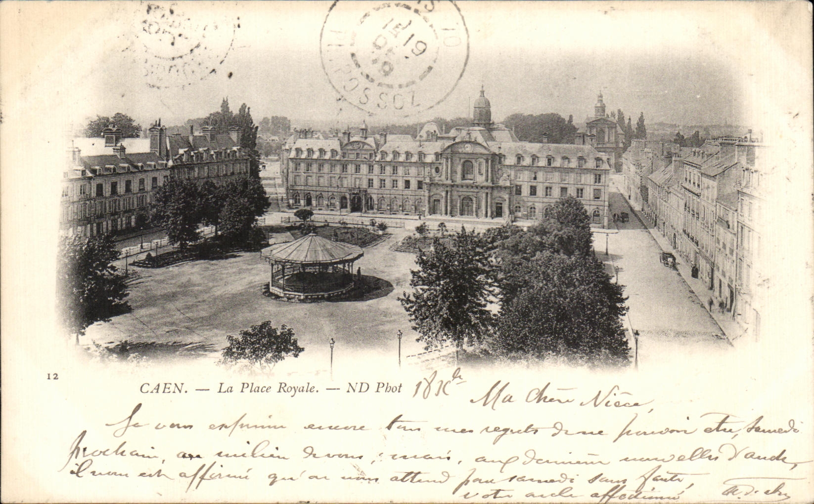 Caen — La Place Royale — ND Pbot 1876