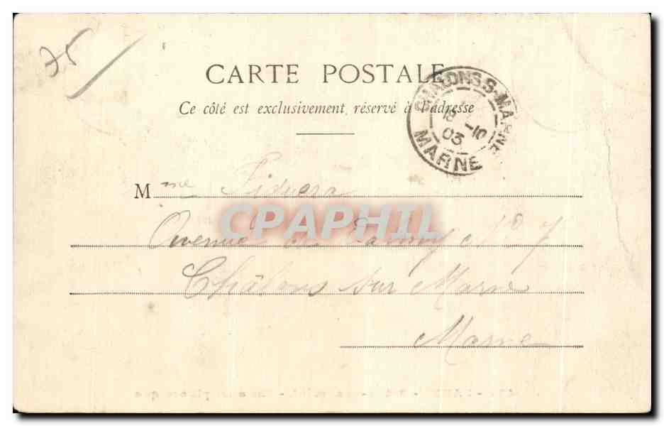 CPA Paris Buttes Chaumont Une allee pittoresque — Rückseite