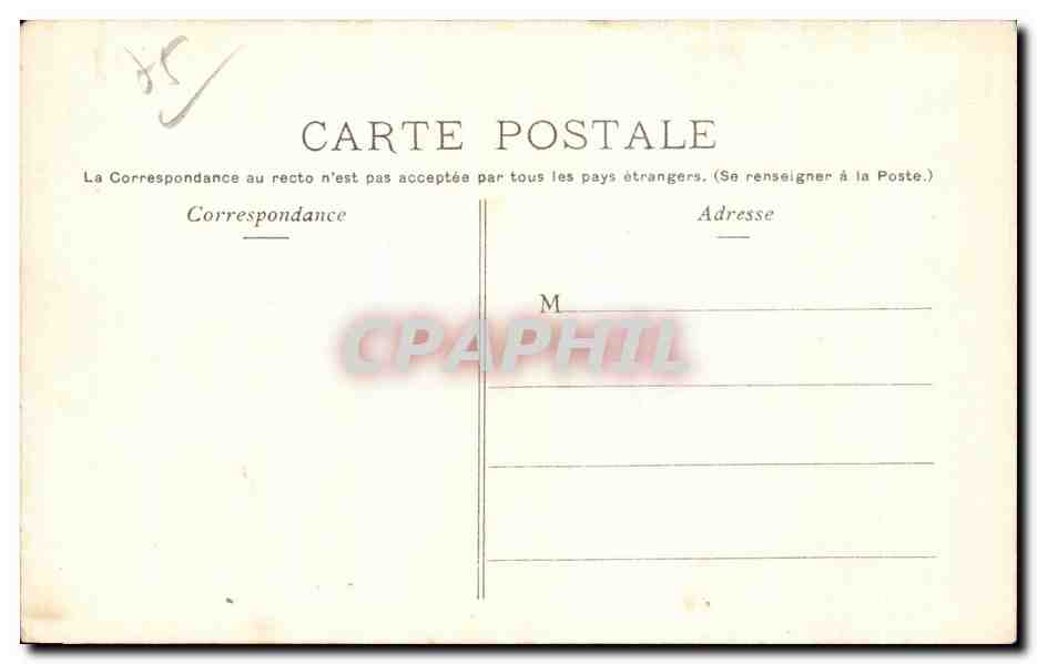 CPA Paris Buttes Chaumont Les Bords du Lac — Rückseite