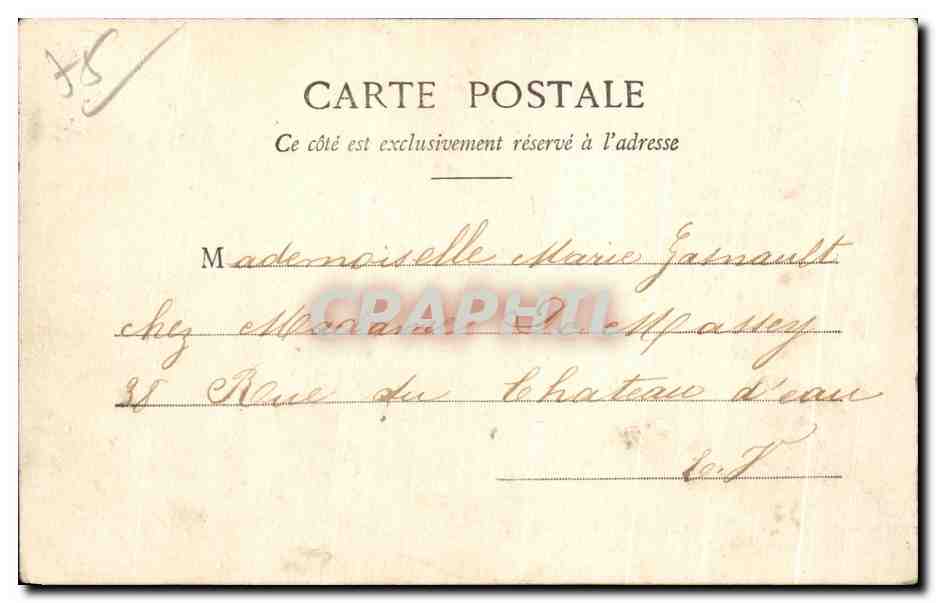 CPA Paris Buttes Chaumont Le Kiosque et le Lac — Rückseite