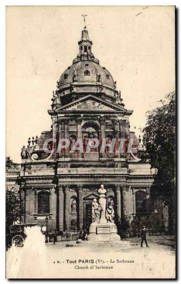 CPA Tout Paris La Sorbonne Charch of Sorbonne