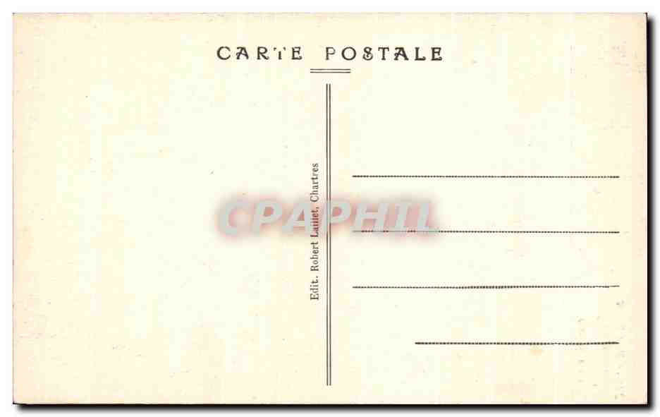 CPA Chartres Cathedrale Clocher neuf — Verso