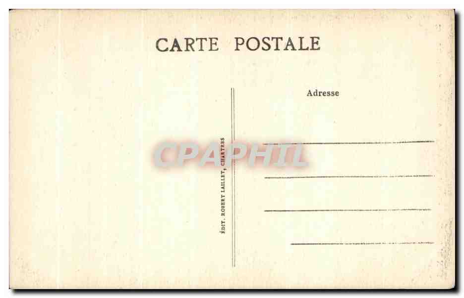 CPA Chartres Cathedrale Horloge Renalssance et Contreforte Nord — Rückseite