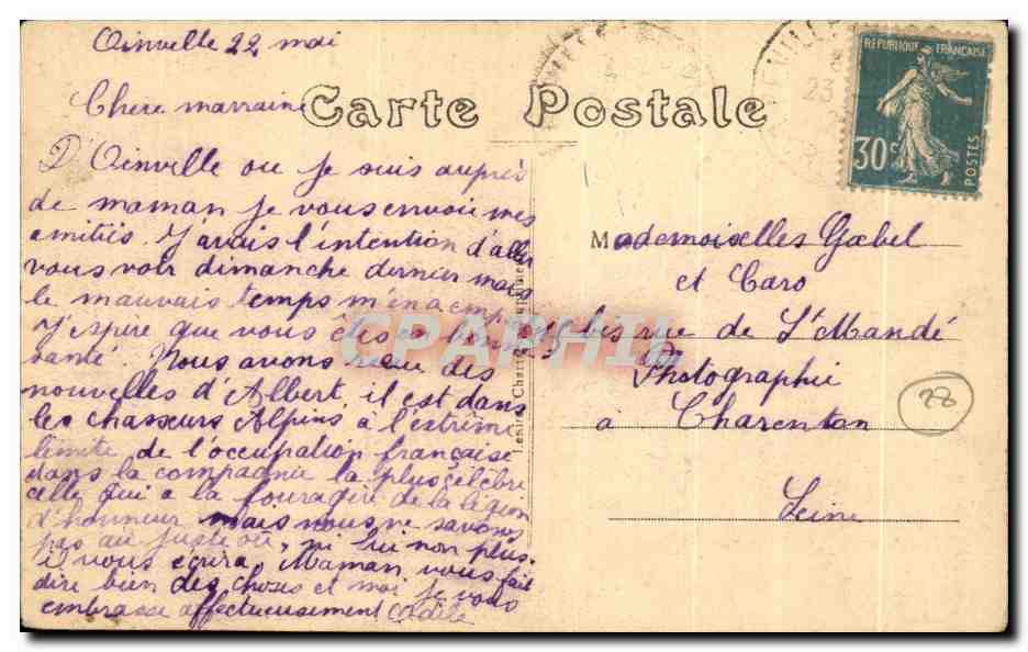 CPA Chartres Les Bords de l Eure  — Verso
