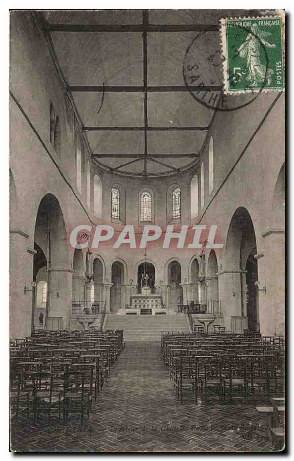 CPA Chartres l interieur de la chapelle romane Saint Brice