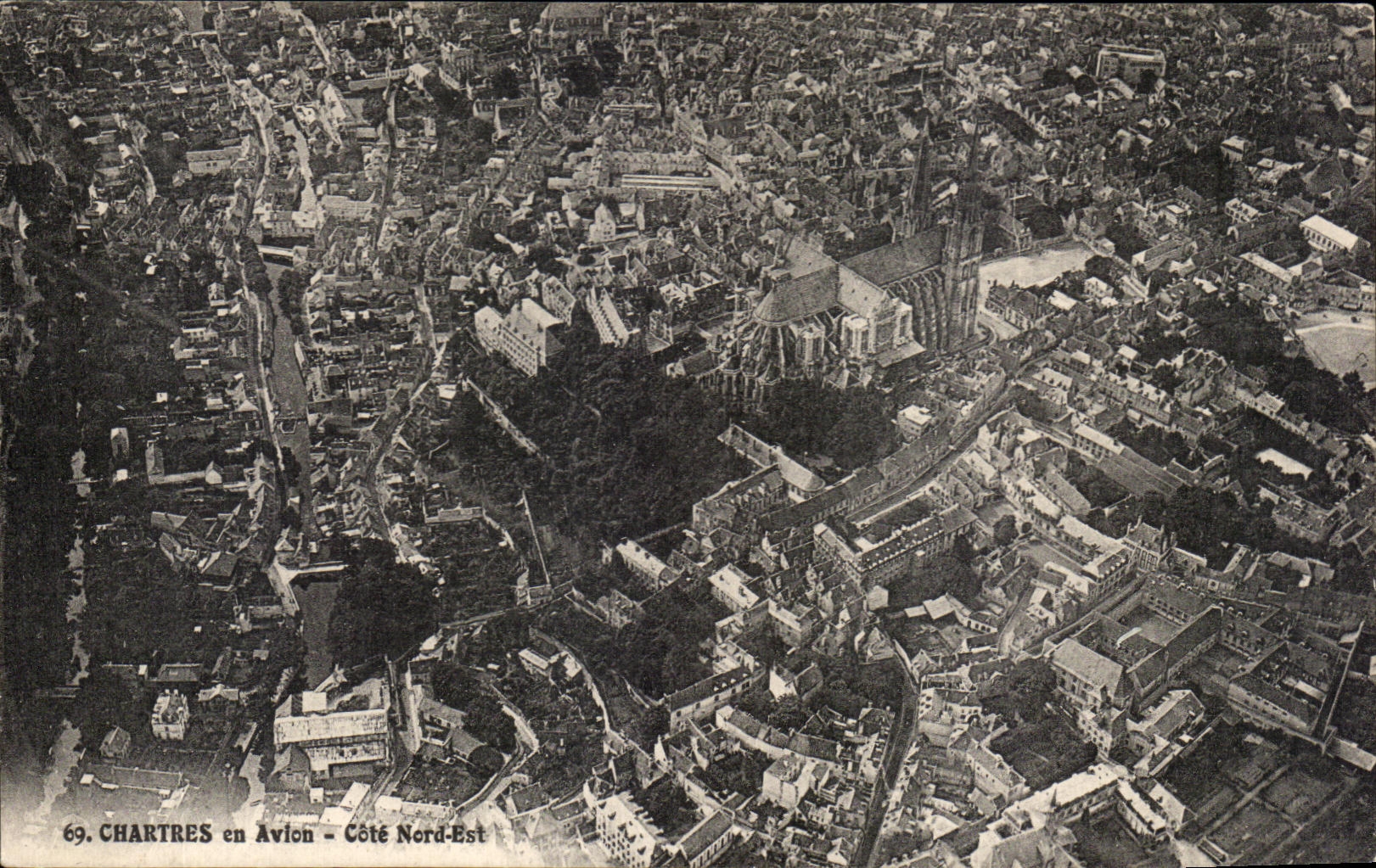 CPA Chartres en Avion Cote Nord Est
