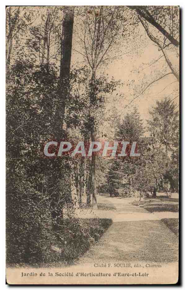 CPA Chartres Jardin de la Societe d Horticulture d Eure et Loir