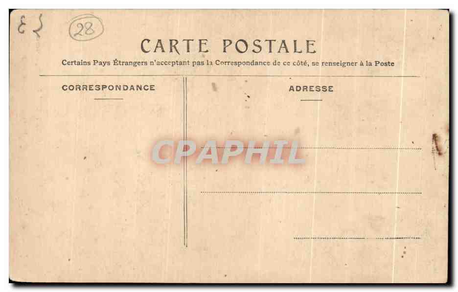CPA Chartres Jardin de la Societe d Horticulture d Eure et Loir — Verso