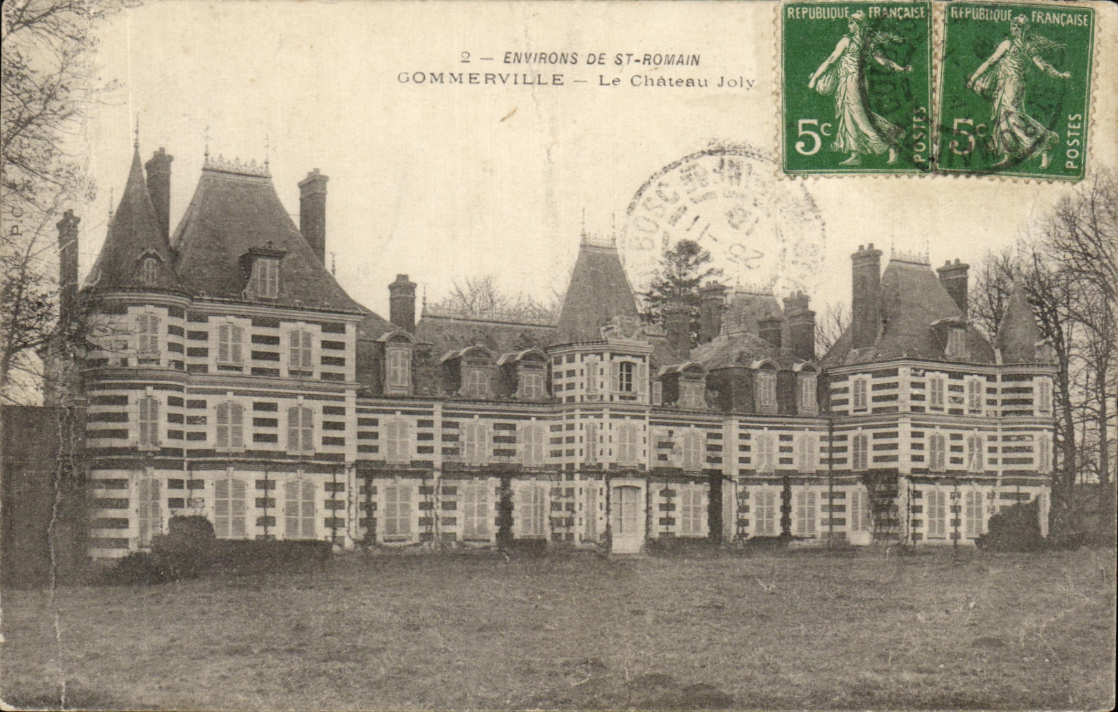 CPA Environs de St Romain Gommerville Le Chateau Joly