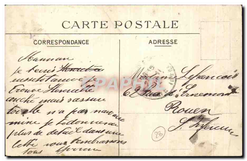 CPA Environs de St Romain Gommerville Le Chateau Joly — Rückseite