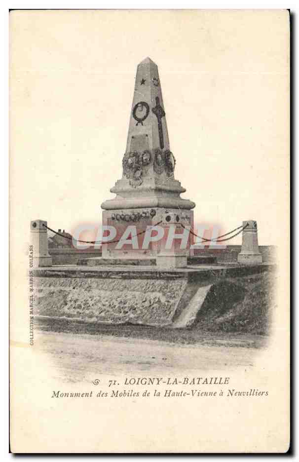 Monument des Mobiles de la Haute-Vienne à Neuwilliers — Loigny-la-Bataille — Collection Marcel Marais