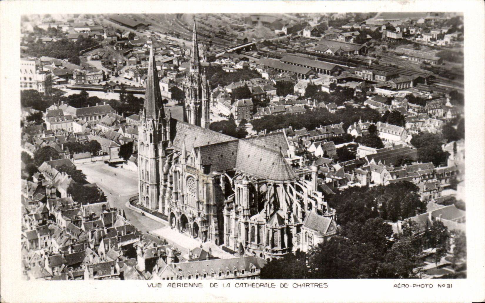 Vue aérienne de la cathédrale de Chartres — Aéro-photo n°31