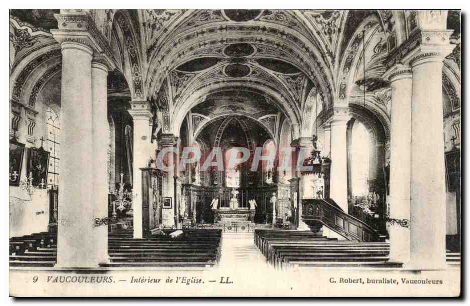 CPA Vaucouleurs Interieur de l Eglise