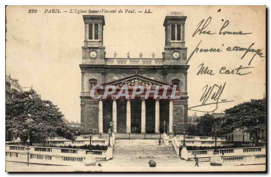 CPA Paris L Eglise Saint Vincent de Paul 