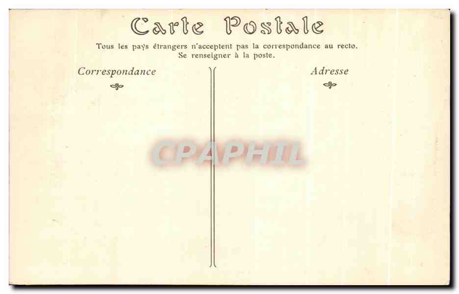 CPA Paris Notre Dame Galerie Tour nord — Verso