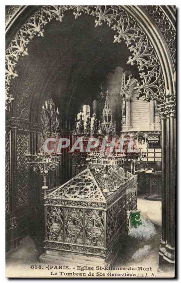 CPA Paris Eglise St Etienne du Mont le tombeau de Ste Genevieve 