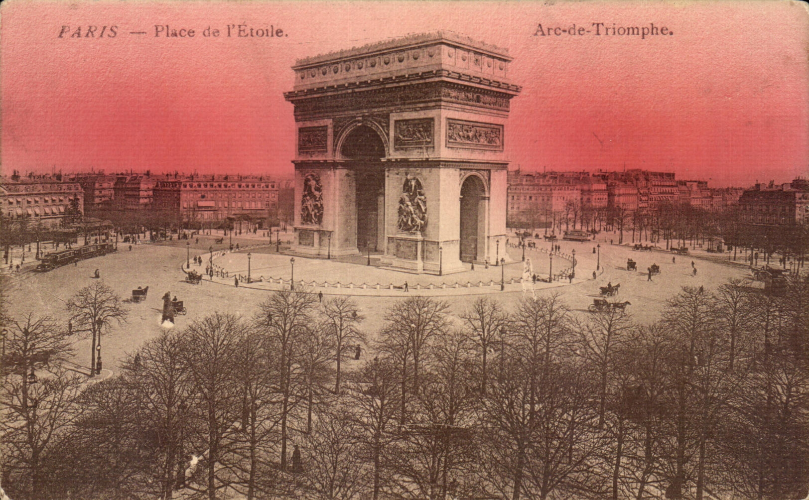 CPA Paris Place de l Etoile Arc De Triomphe