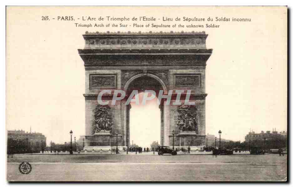 CPA Paris L Arc de Triomphe de l Etoile