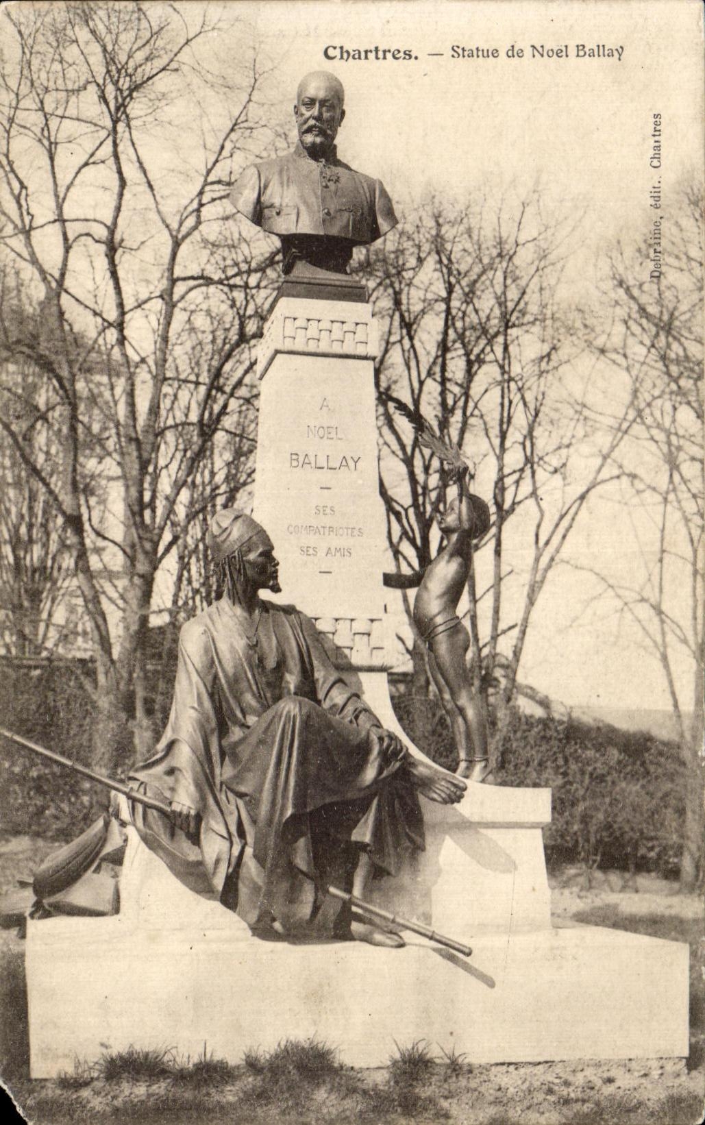 Chartres — Statue de Noël Ballay — Dairtine, edit. Chartres