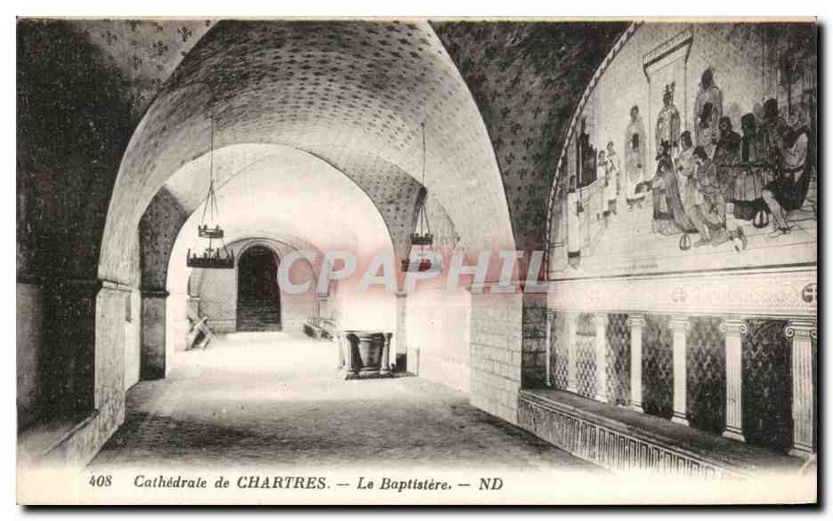 Cathédrale de CHARTRES — Le Baptistère — ND
