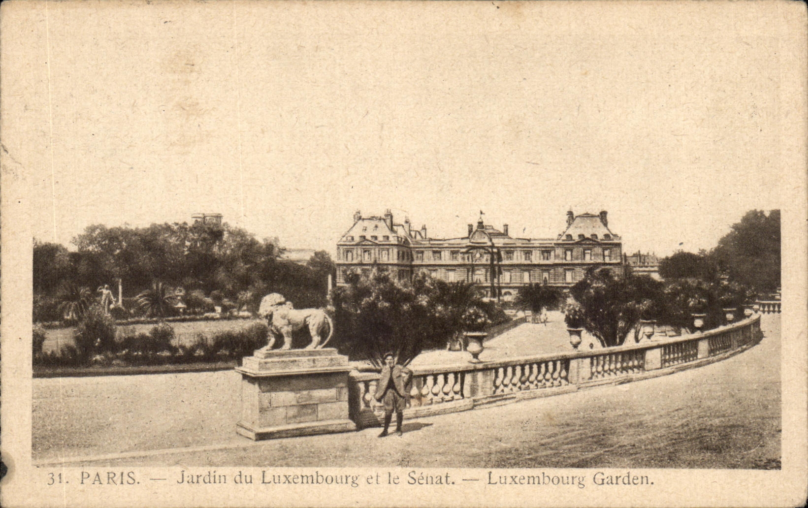 CPA Paris Jardin du Luxembourg et le Senat